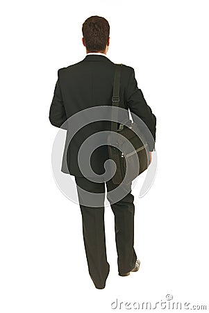 Back Of Business Man Going To Work Stock Images - Image: 23605404