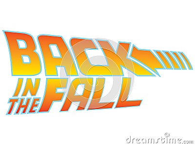 Back in the Fall Vector Illustration