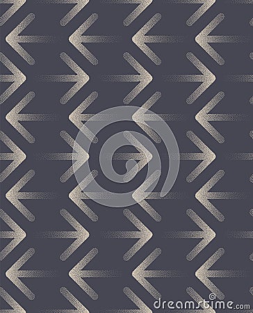 Back and Forth Arrows Stipple Seamless Pattern Vector Dotted Abstract Background Vector Illustration