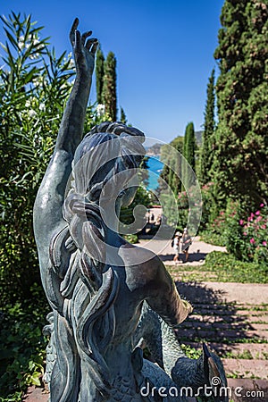 Back of a mermaid sculpture Editorial Stock Photo