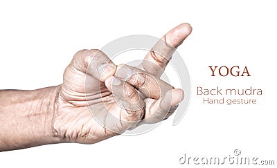 Back mudra Stock Photo