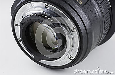Back Of Nikkor 50mm 1.8G Lens Editorial Stock Photo