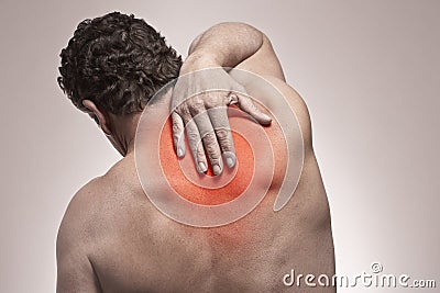 Back pain Stock Photo