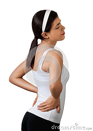 Back Pain Backache Hernia Stock Photo