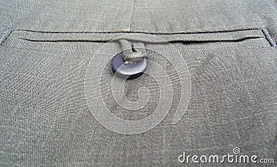 Back pocket with button Stock Photo