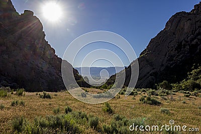 Back Side of the Ledges Stock Photo