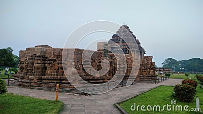 Back Side view of the famous Sun Temple, Konark, Odisha Stock Photo