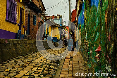 Back streets of Bogota, Colombia Editorial Stock Photo