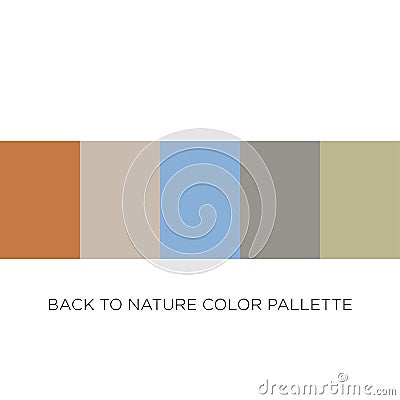 Back to Nature Color Scheme Palette Stock Photo