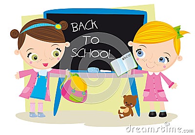 Back to school Cartoon Illustration