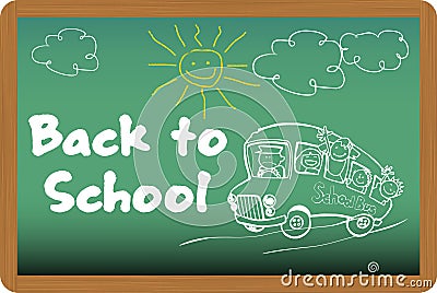 Back to school background Vector Illustration