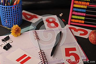 Back to school background Stock Photo