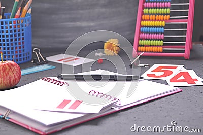 Back to school background Stock Photo