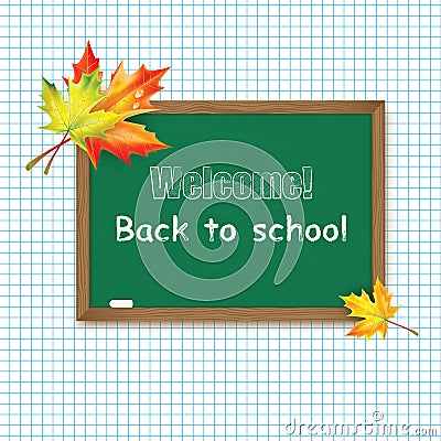 Back to School banner Vector Illustration