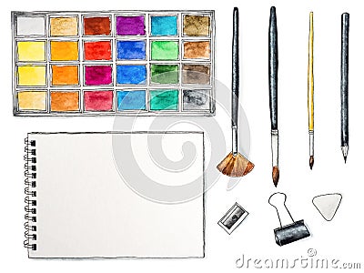 Back To School. Beautiful drawing. Close up Stock Photo