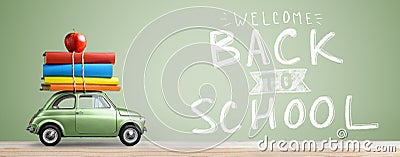 Back to school car. Stock Photo