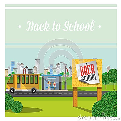 Back to school. Vector Illustration