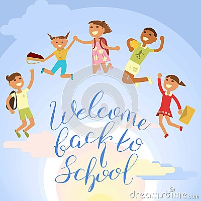 Back to school concept Vector Illustration