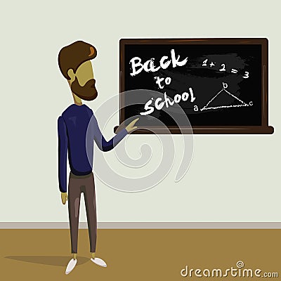 Back to school design template Vector Illustration