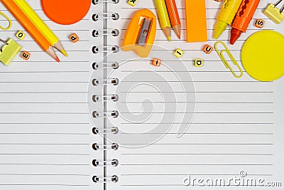 Back to school, education and office work background concept. S Stock Photo