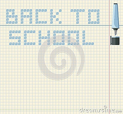 Back to school image Vector Illustration