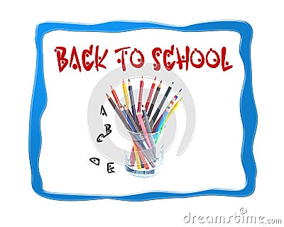 Back to school image design logo background Stock Photo