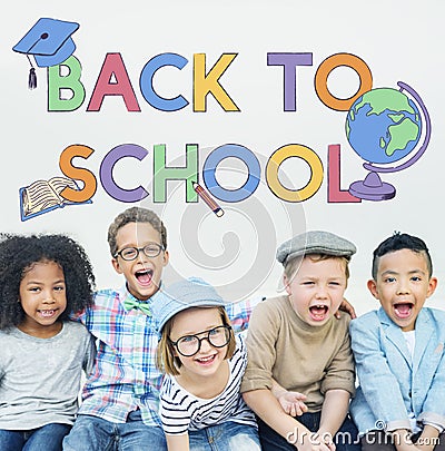 Back To School Kids Education Concept Stock Photo