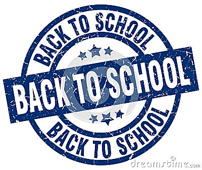 back to school stamp Vector Illustration