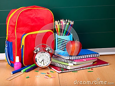 Back to school supplies. Stock Photo