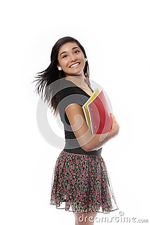 Back to School Teenage Girl Stock Photo