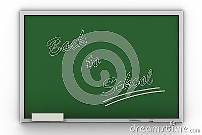 Back to school writing on blac Stock Photo