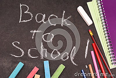 Back to school written Stock Photo