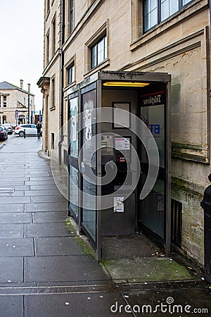 Pair of BT phone boxes Editorial Stock Photo