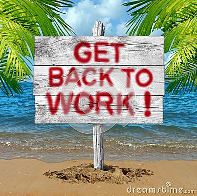 Back To Work Stock Photo