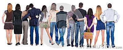 Back view group of people Stock Photo