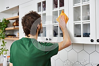 back view of man in casual Stock Photo