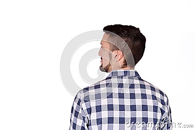 Back view of man. Stock Photo