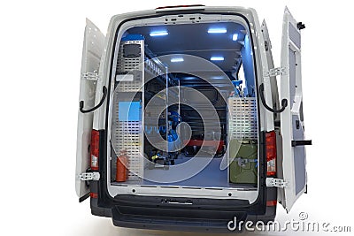 Mobile auto service Stock Photo