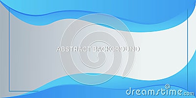 Abstract Blue Liquid Wave and White for Business Card Brochure Flyer Banner Landing Page Website Advertising Marketing Presentatio Vector Illustration