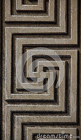 vertical geometric pattern decorative pale stone background Stock Photo