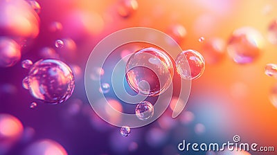 background with an abstract array of floating Stock Photo