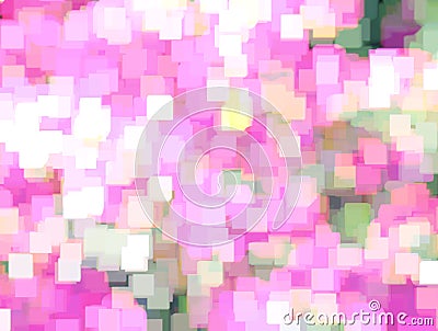 Background with abstract blurred flower azalea in meadow and bright summer sunlight.Can use as wallpaper, design. Fairy defocused Stock Photo