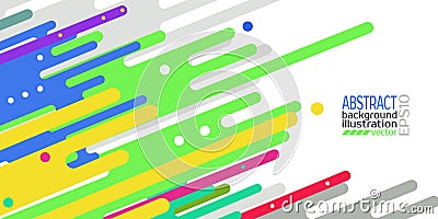 Background abstract geometric multicolored of the bands circles ovals and lines vector Vector Illustration