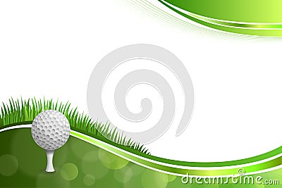 Background Abstract Green Golf White Ball Illustration Stock Vector ...