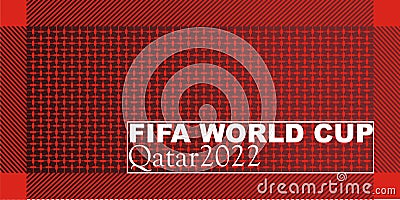 background with arabic turban that says fifa world cup Editorial Stock Photo