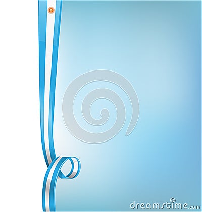 Background with argentina flag Vector Illustration