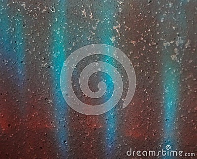 Colourful Gradient Glass Reflections on a Wall Stock Photo