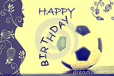 Happy birthday card Cartoon Illustration