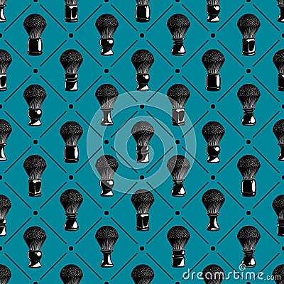 Shaving brush background Vector Illustration