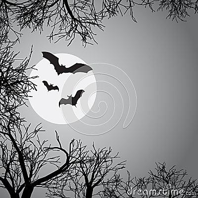 Background with bats Stock Photo